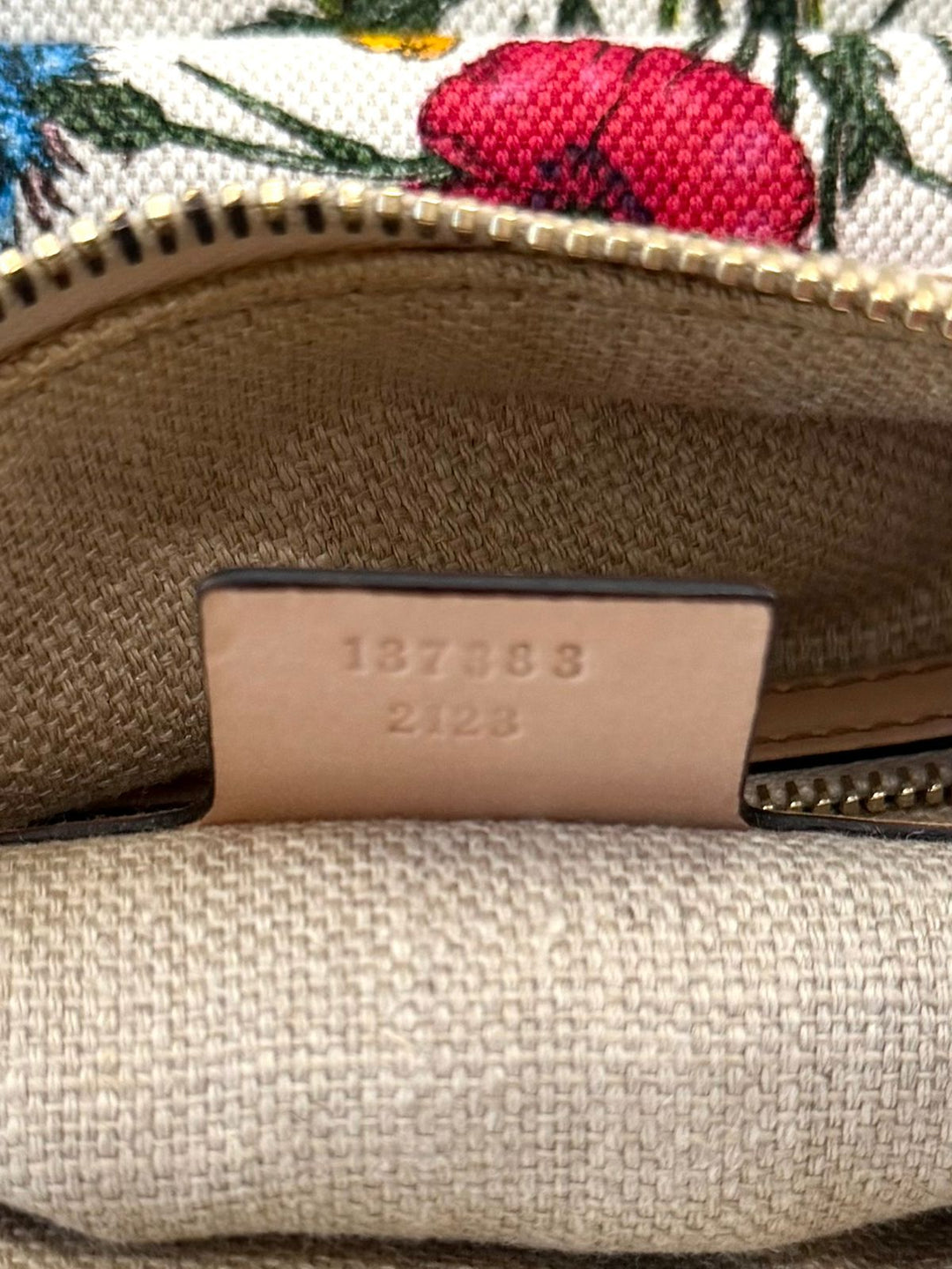 GUCCI BAMBOO FLORA STUDDED HOBO BAG