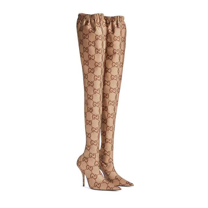 GUCCI GG THE HACKER PROJECT KNIFE KNEE HIGH BOOTS
