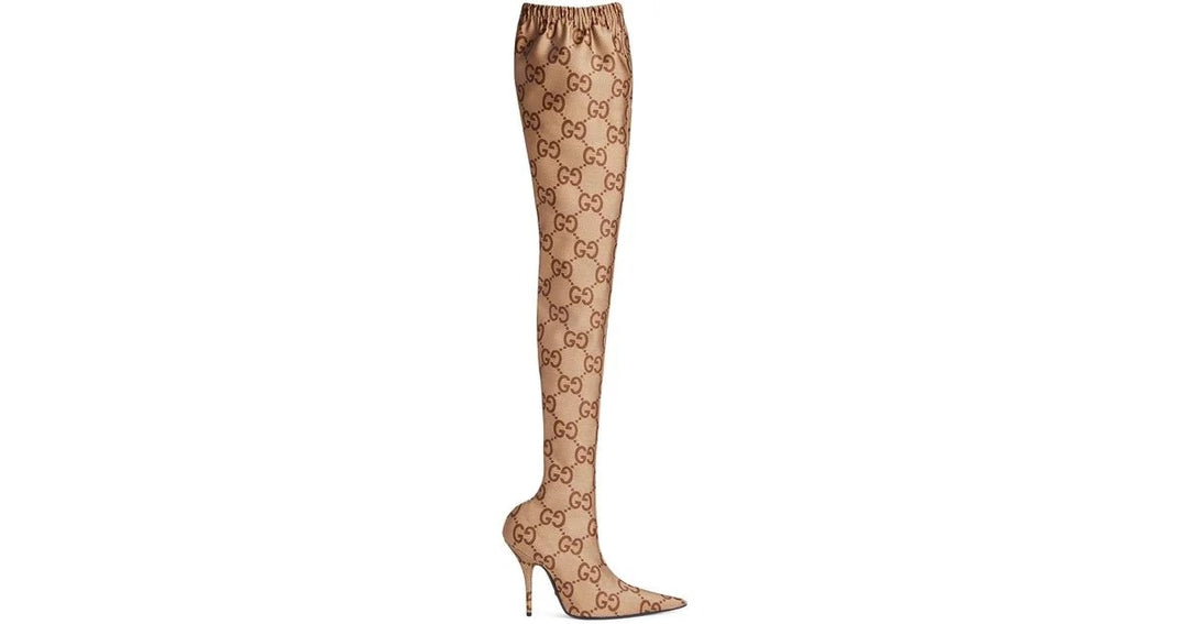 GUCCI GG THE HACKER PROJECT KNIFE KNEE HIGH BOOTS – Caroline's