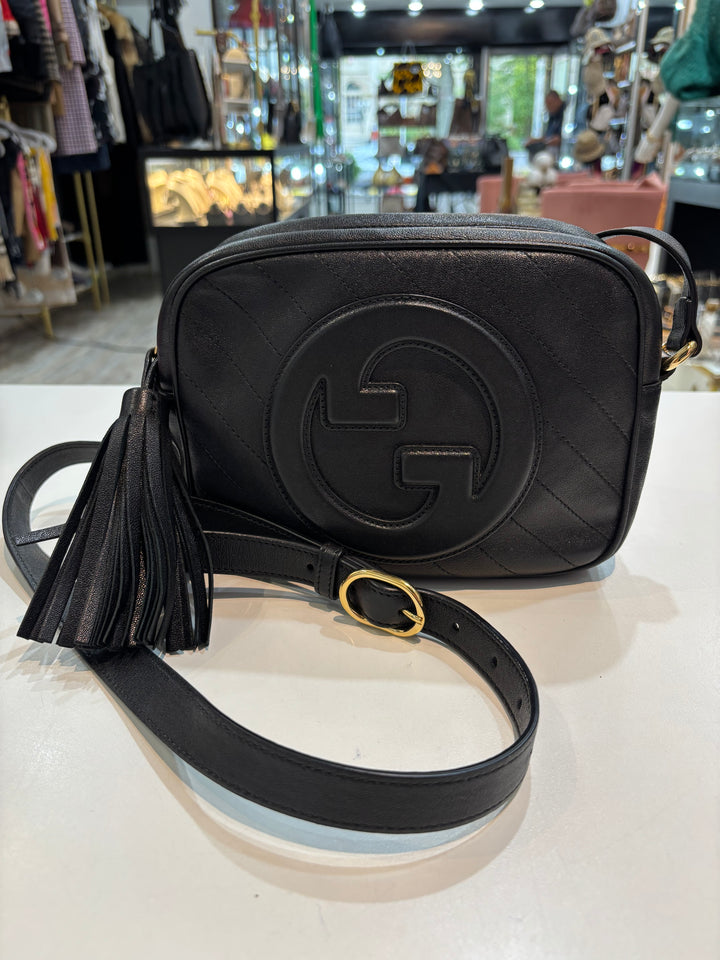 GUCCI BLONDIE CALFSKIN LEATHER SMALL CROSSBODY BAG