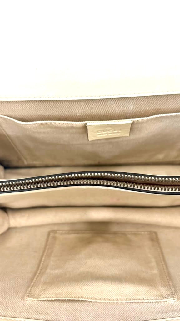 GUCCI BAMBOO WEB MEDIUM CALFSKIN LEATHER DIONYSUS BAG
