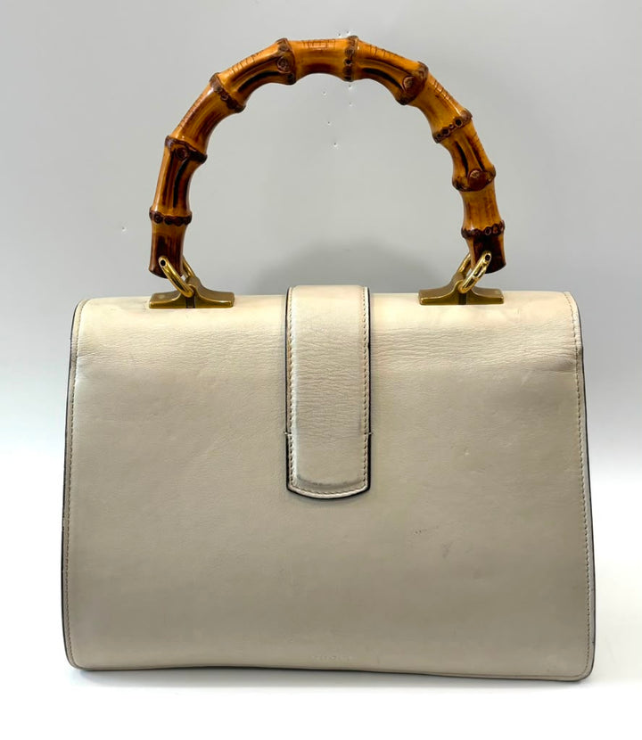 GUCCI BAMBOO WEB MEDIUM CALFSKIN LEATHER DIONYSUS BAG