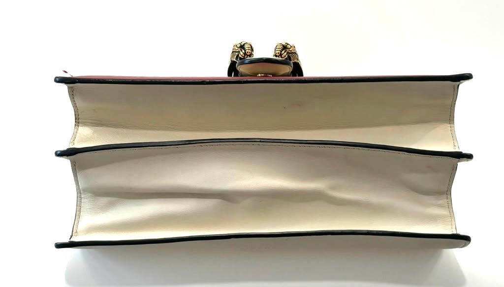 GUCCI BAMBOO WEB MEDIUM CALFSKIN LEATHER DIONYSUS BAG