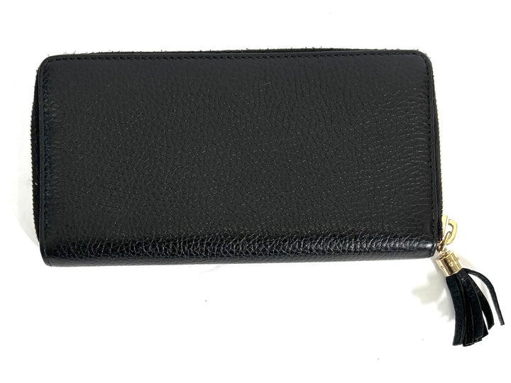 GUCCI GRAINED CALFSKIN LEATHER SOHO ZIPPY WALLET