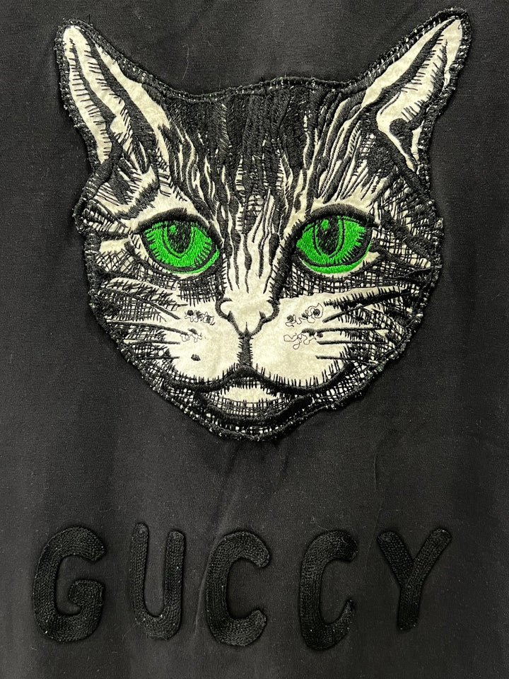 GUCCI MYSTIC CAT COTTON JERSEY T-SHIRT DRESS – Caroline's Fashion