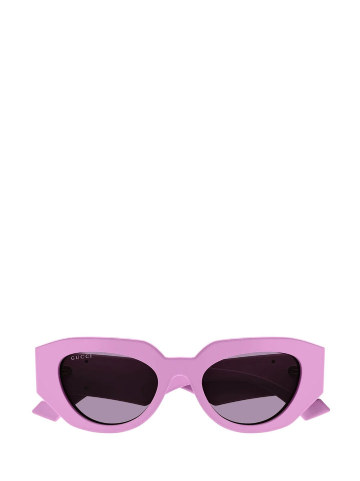 GUCCI GEOMETRIC FRAME CAT EYE SUNGLASSES