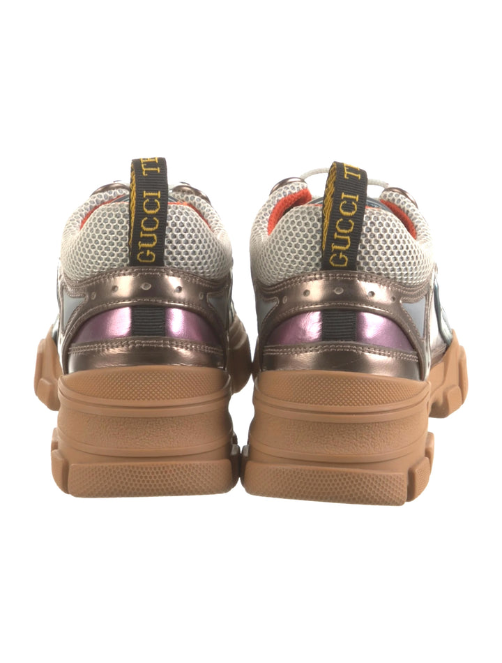 GUCCI FLASHTREK MULTICOLOR METALLIC SNEAKERS
