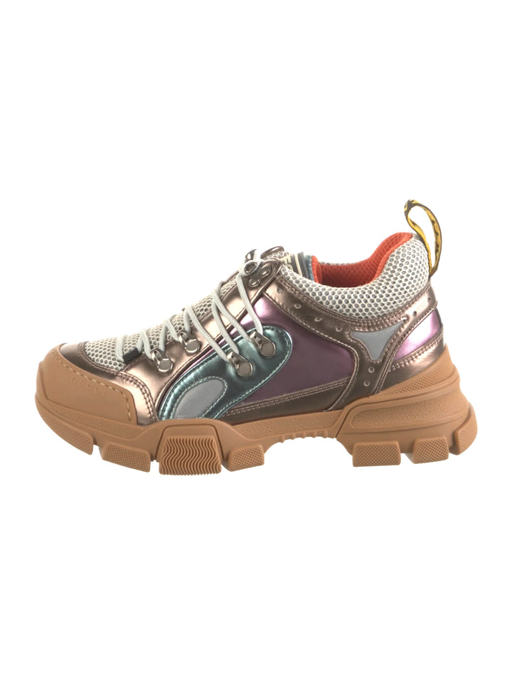 GUCCI FLASHTREK MULTICOLOR METALLIC SNEAKERS