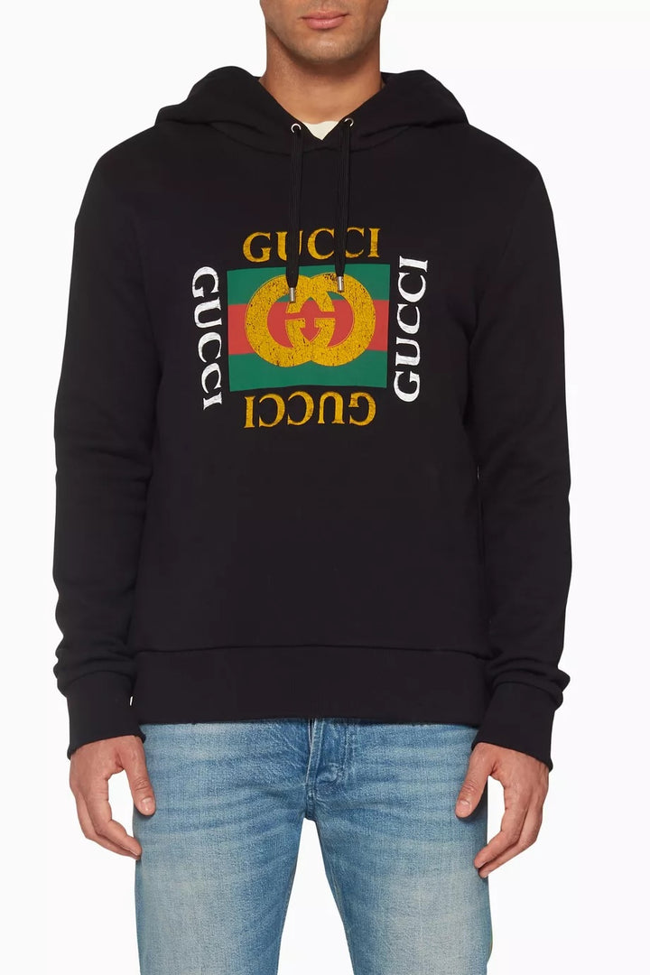 GUCCI INTERLOCKING GG LOGO HOODIE