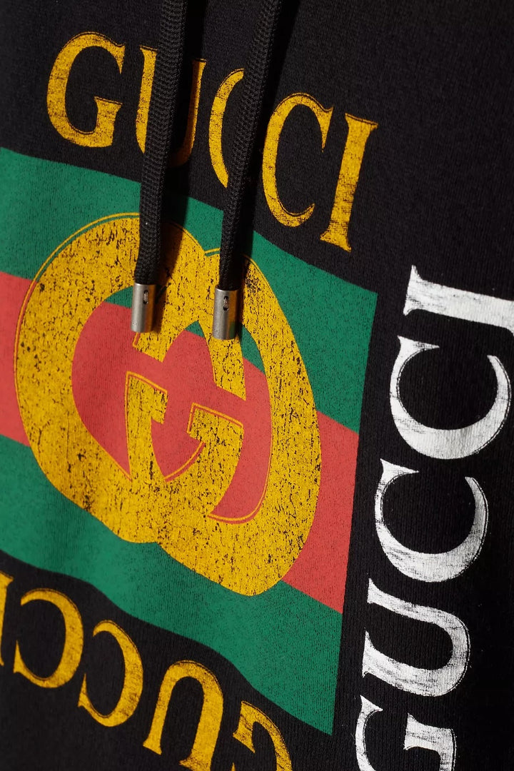 GUCCI INTERLOCKING GG LOGO HOODIE