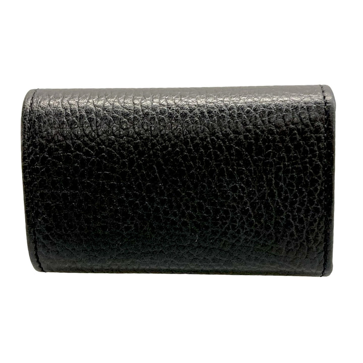 GUCCI GG MARMONT PEBBLED CALFSKIN 6-KEY HOLDER WALLET
