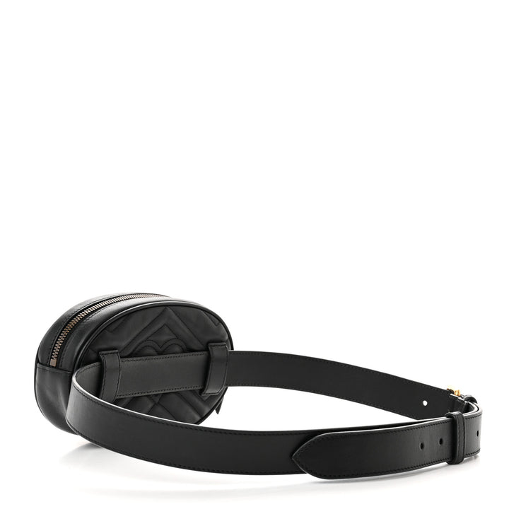 GUCCI GG MARMONT CALFSKIN LEATHER MATELASSE BELT BAG