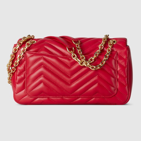 GUCCI GG MARMONT MATELASSÉ QUILTED CALFSKIN MEDIUM SHOULDER BAG