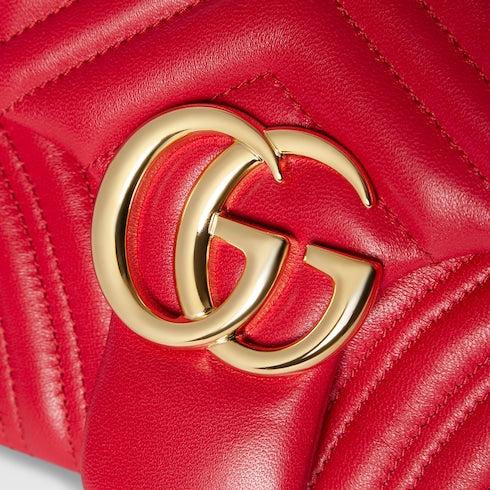 GUCCI GG MARMONT MATELASSÉ QUILTED CALFSKIN MEDIUM SHOULDER BAG