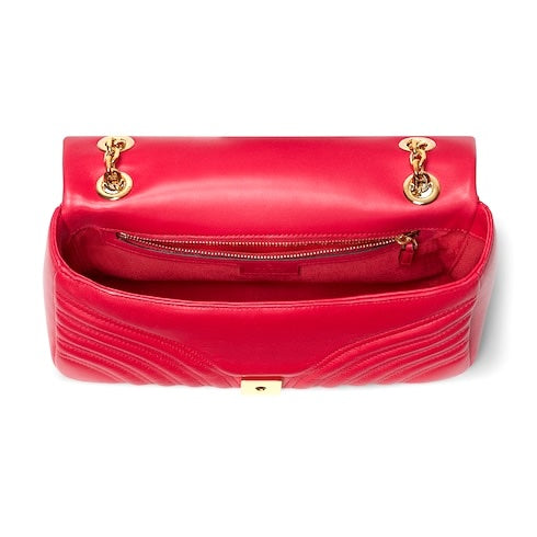 GUCCI GG MARMONT MATELASSÉ QUILTED CALFSKIN MEDIUM SHOULDER BAG
