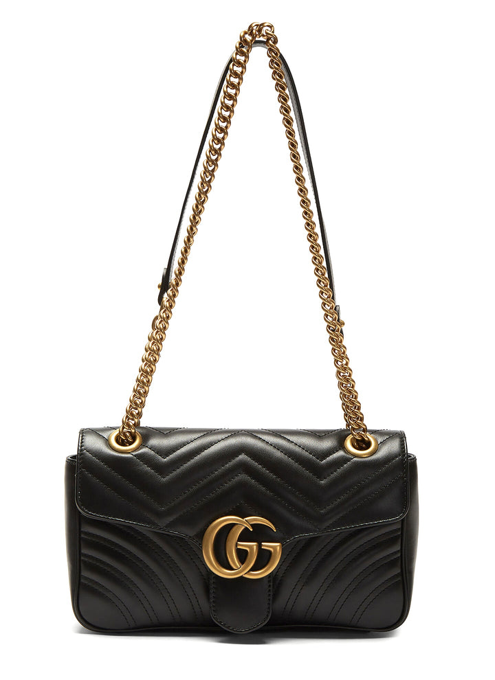 GUCCI GG MARMONT MATELASSÉ MEDIUM CALFSKIN LEATHER SHOULDER BAG