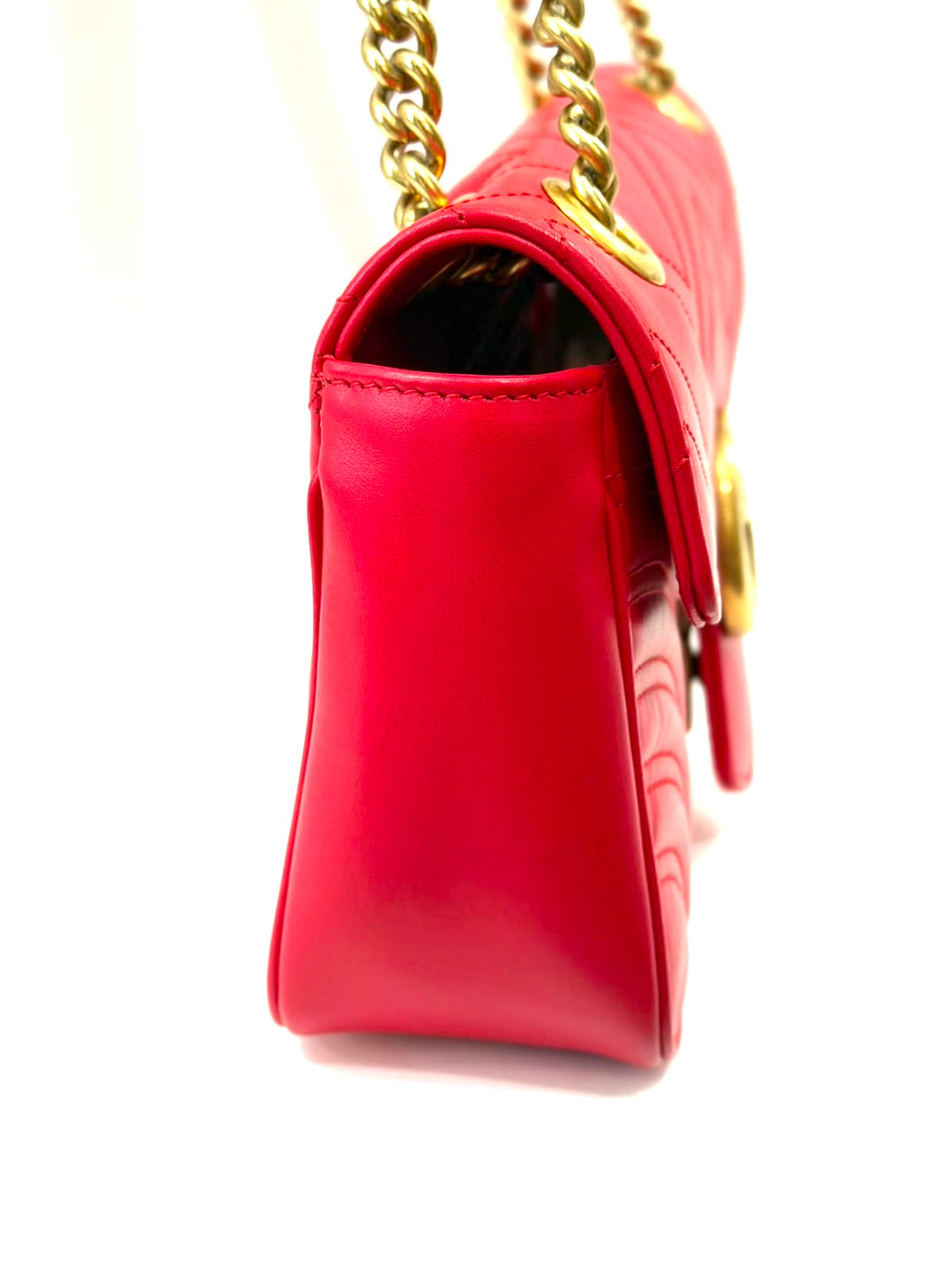 GUCCI GG MARMONT MATELASSÉ QUILTED CALFSKIN MEDIUM SHOULDER BAG