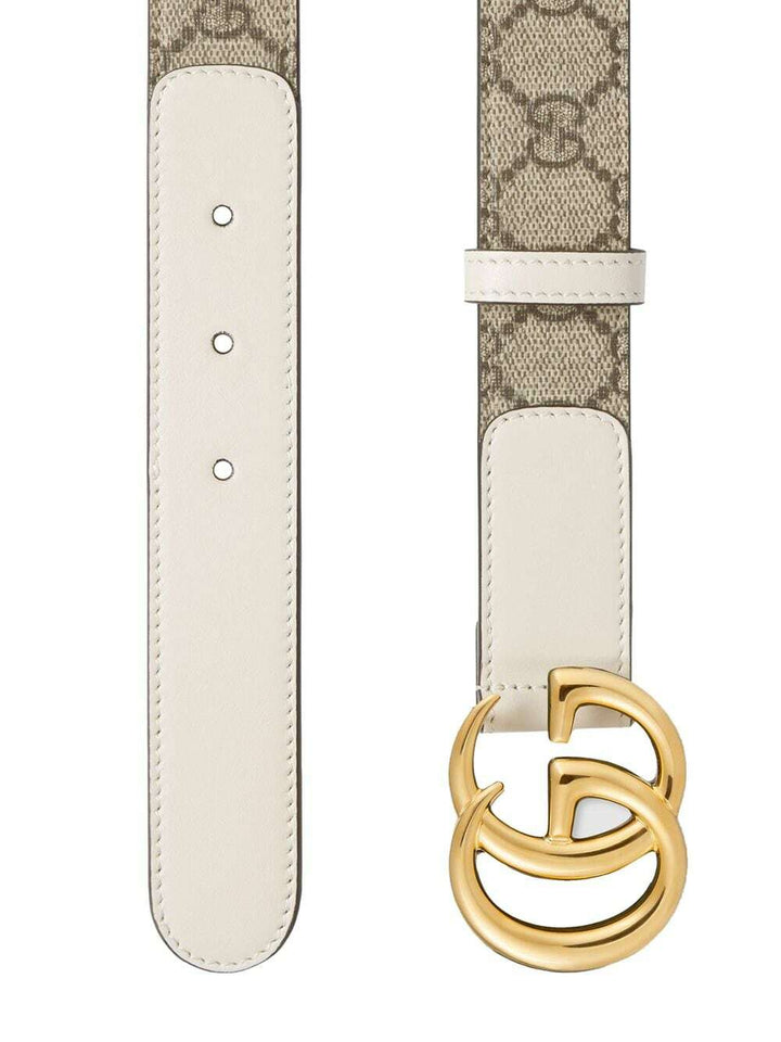GUCCI GG SUPREME MONOGRAM CALFSKIN LEATHER 40MM BELT