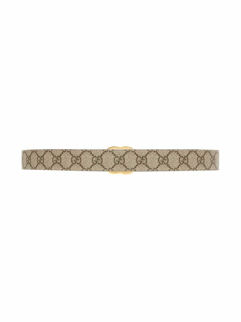 GUCCI GG SUPREME MONOGRAM CALFSKIN LEATHER 40MM BELT