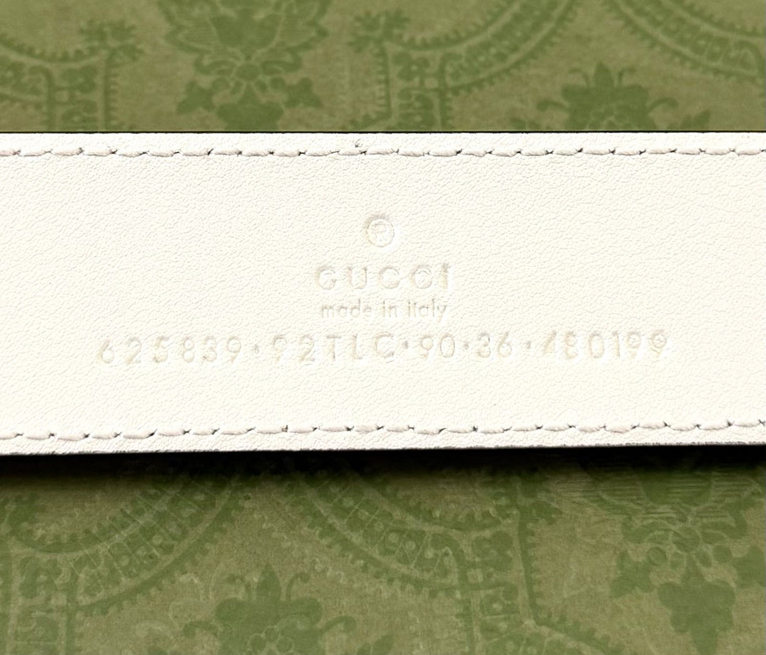 GUCCI GG SUPREME MONOGRAM CALFSKIN LEATHER 40MM BELT