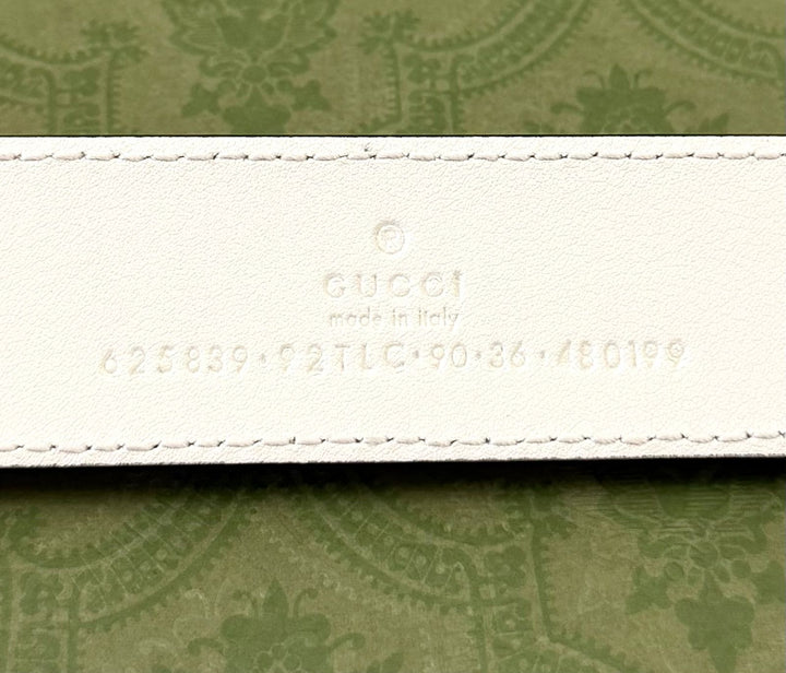GUCCI GG SUPREME MONOGRAM CALFSKIN LEATHER 40MM BELT