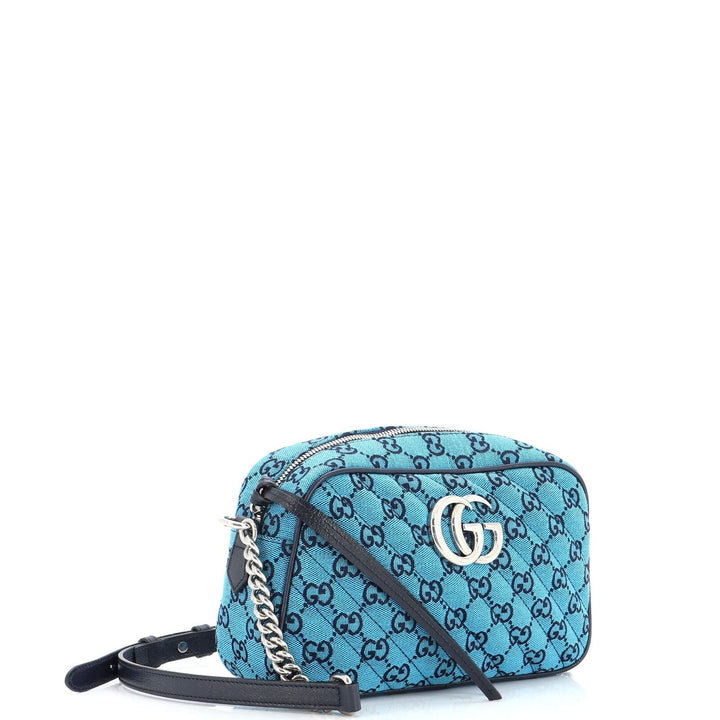 GUCCI GG MARMONT DIAGONAL QUILTED SMALL SHOULDER BAG