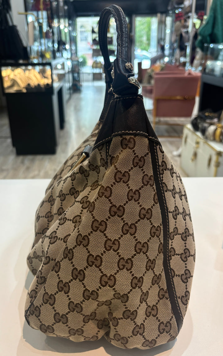 GUCCI GG MONOGRAM ABBEY D-RING SHOULDER BAG