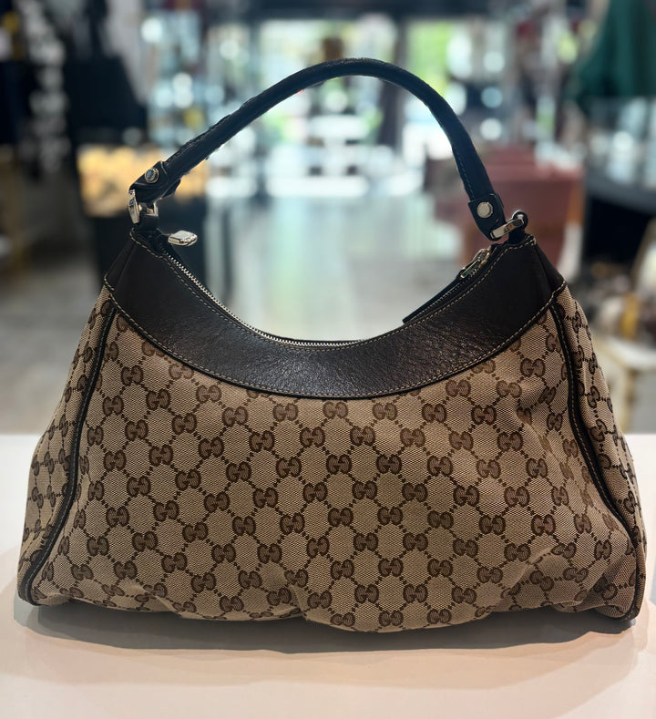 GUCCI GG MONOGRAM ABBEY D-RING SHOULDER BAG