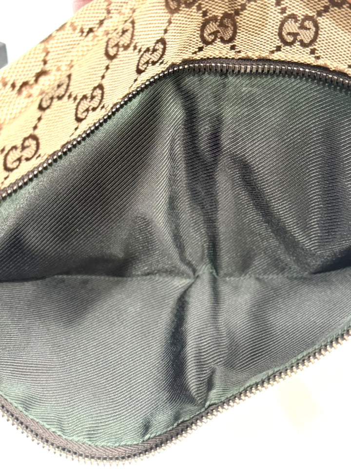 GUCCI GG SUPREME MONOGRAM DOUBLE POCKET BELT BAG