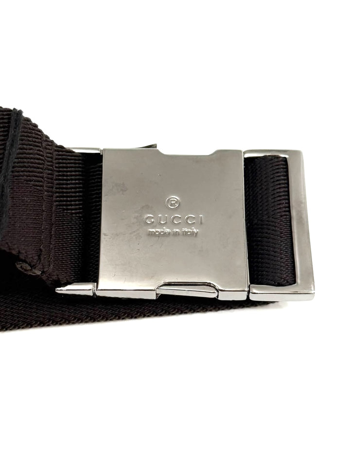 GUCCI GG SUPREME MONOGRAM DOUBLE POCKET BELT BAG