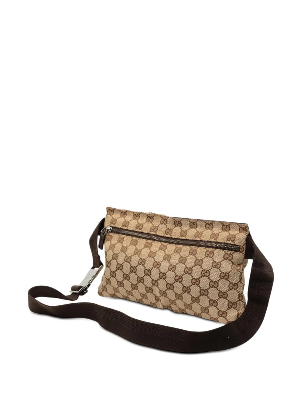 GUCCI GG SUPREME MONOGRAM DOUBLE POCKET BELT BAG