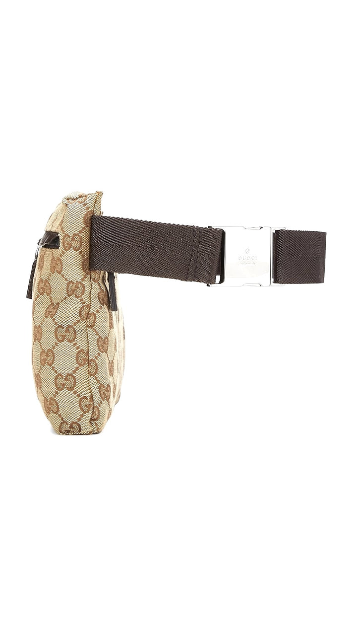 GUCCI GG SUPREME MONOGRAM DOUBLE POCKET BELT BAG