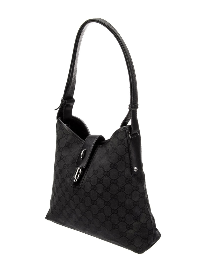 GUCCI GG MONOGRAM JACKIE PISTON-LOCK HOBO BAG