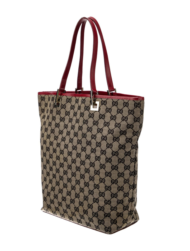 GUCCI GG MONOGRAM MEDIUM BUCKET TOTE BAG