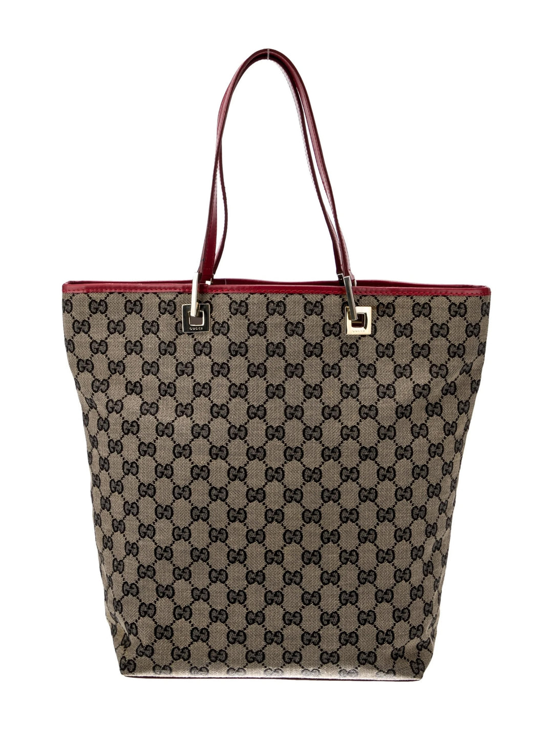 GUCCI GG MONOGRAM MEDIUM BUCKET TOTE BAG
