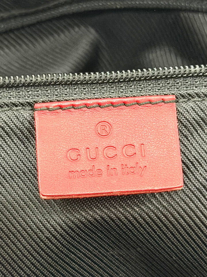 GUCCI GG MONOGRAM MEDIUM BUCKET TOTE BAG