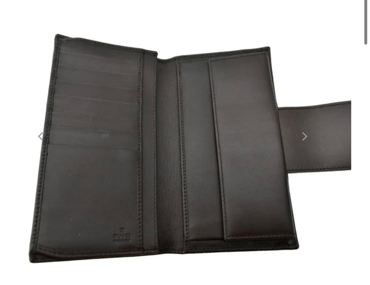 GUCCI GG MONOGRAM WEB VINTAGE CONTINENTAL WALLET