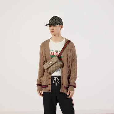GUCCI GG SUPREME MONOGRAM NEO VINTAGE WEB BELT BAG