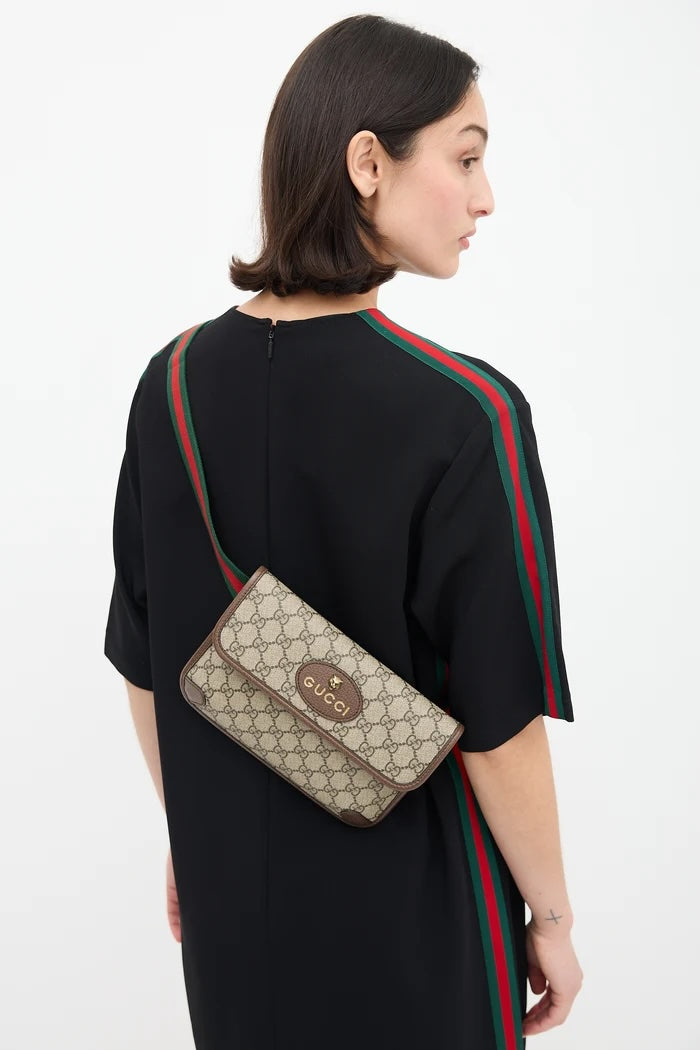 GUCCI GG SUPREME MONOGRAM NEO VINTAGE WEB BELT BAG