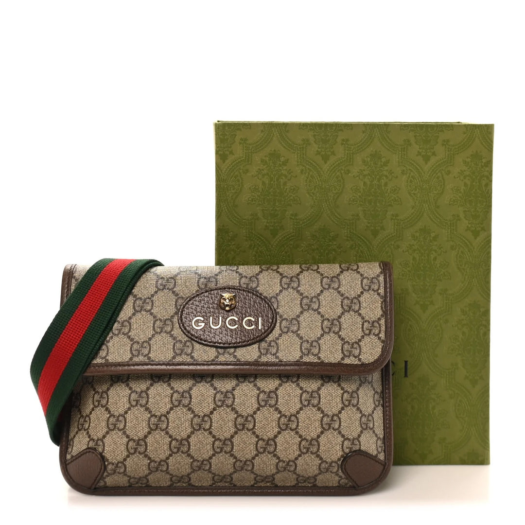 GUCCI GG SUPREME MONOGRAM NEO VINTAGE WEB BELT BAG