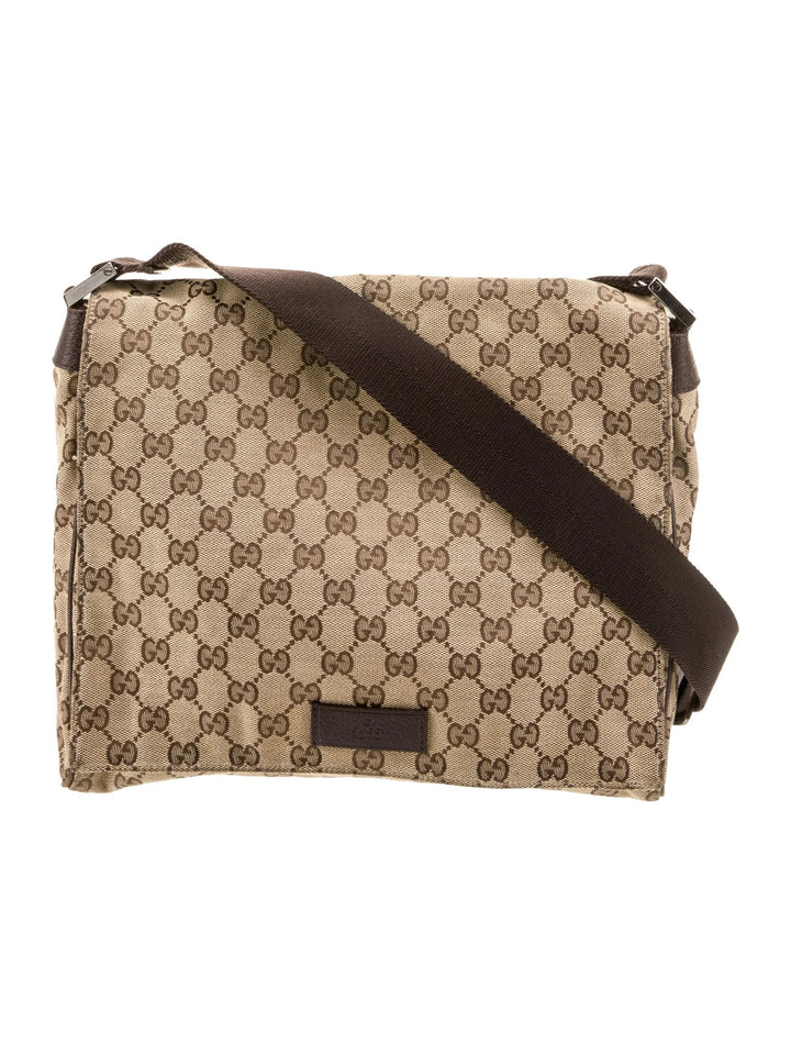GUCCI GG SUPREME FLAP MESSENGER BAG