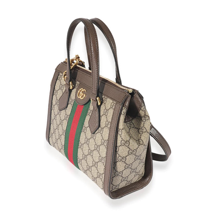 GUCCI GG SUPREME SMALL OPHIDIA TOTE BAG