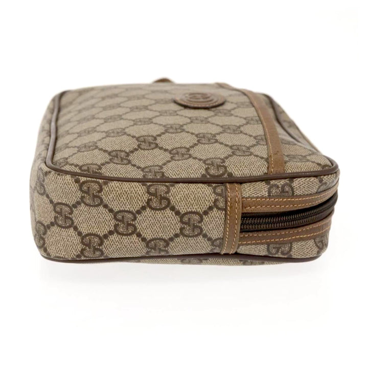 GUCCI GG SUPREME VINTAGE CLUTCH WRISTLET BAG