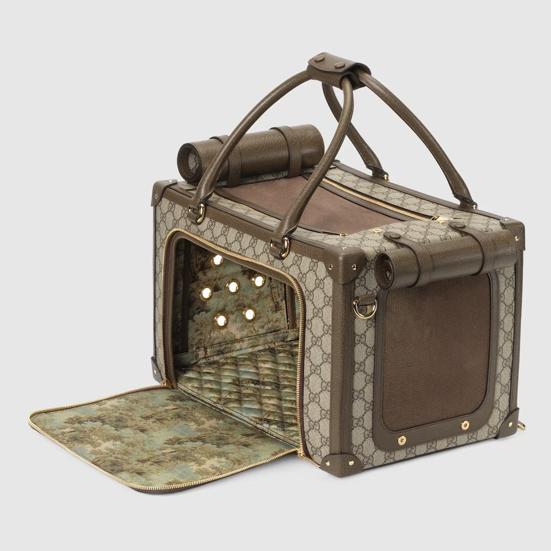 GUCCI dogペットキャリー GUCCI GG SUPREME WEB PET CARRIER – Caroline's Fashion Luxuries