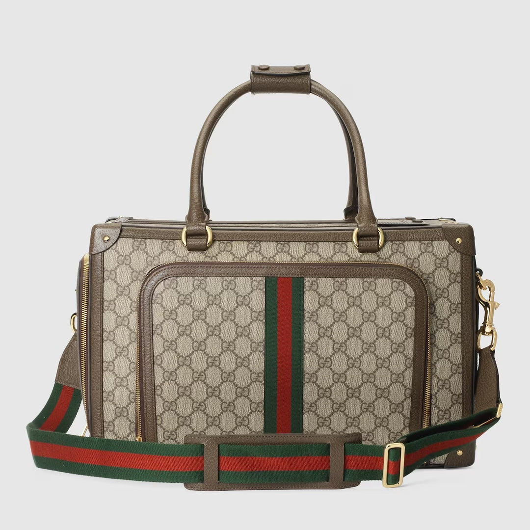 GUCCI GG SUPREME WEB PET CARRIER – Caroline's Fashion Luxuries