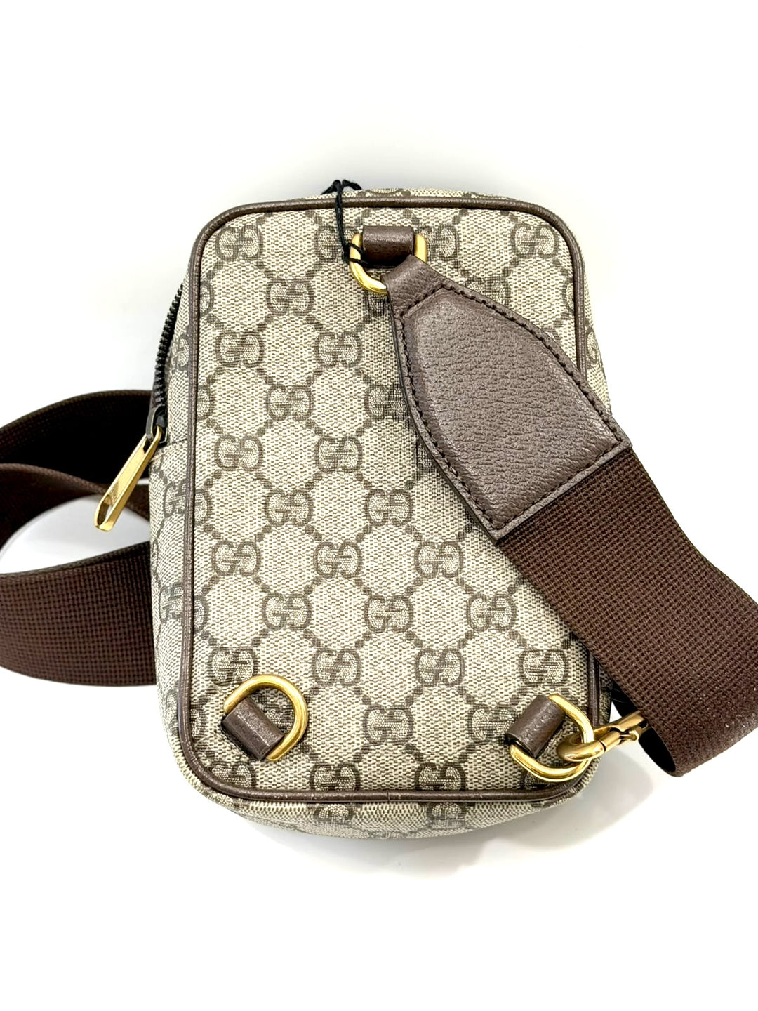 GUCCI GG SUPREME MINI OPHIDIA WEB CROSSBODY BAG
