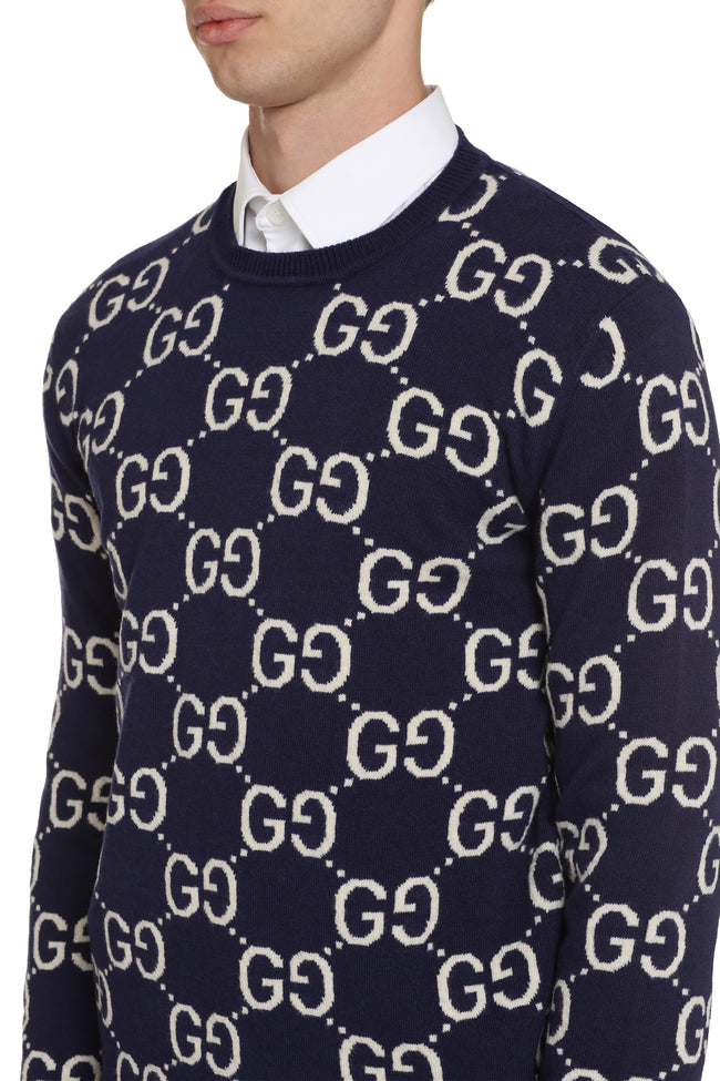 GUCCI GG JACQUARD WOOL MEN&