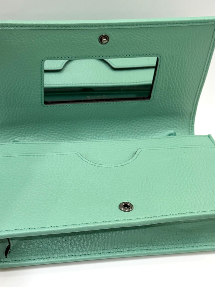 GUCCI GG MARMONT CALFSKIN LEATHER CHAIN WALLET – APPLE GREEN