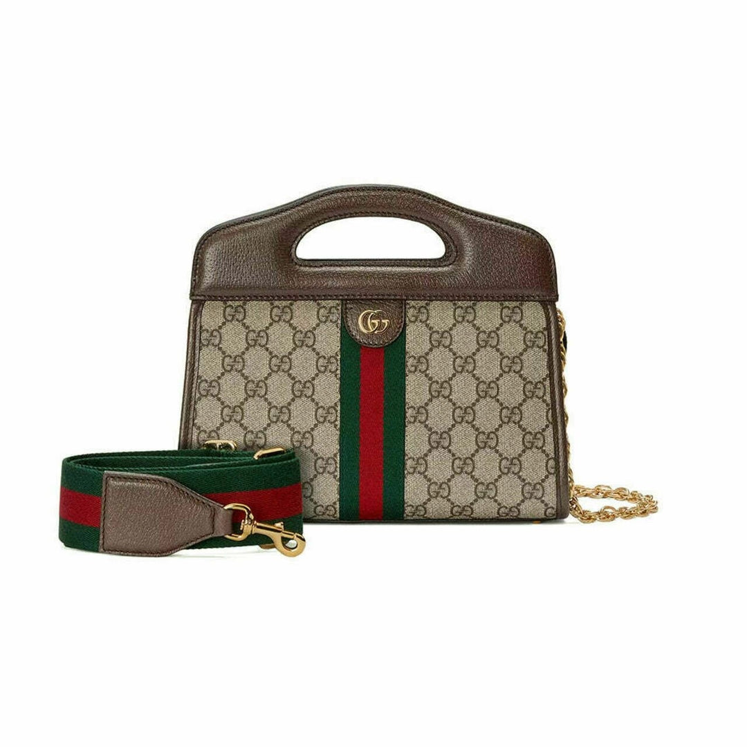 GUCCI GG SUPREME SMALL OPHIDIA TOTE BAG