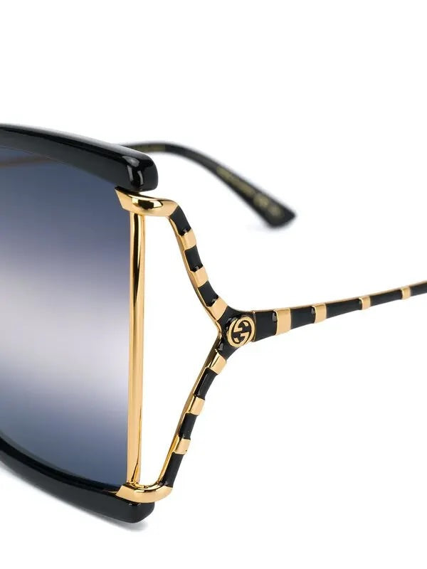 GUCCI GG0592S SQUARE CUTOUT SUNGLASSES